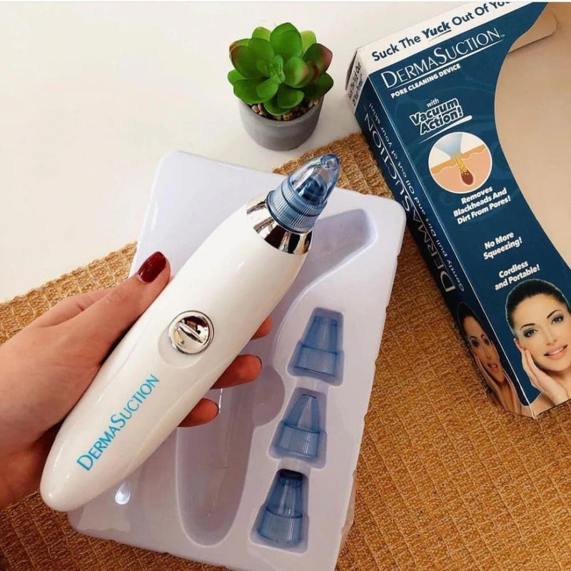 Removedor de Cravos e Espinhas Sem Fio Dermasuction – Pele Radiante e Limpa com Tecnologia Avançada! ✨