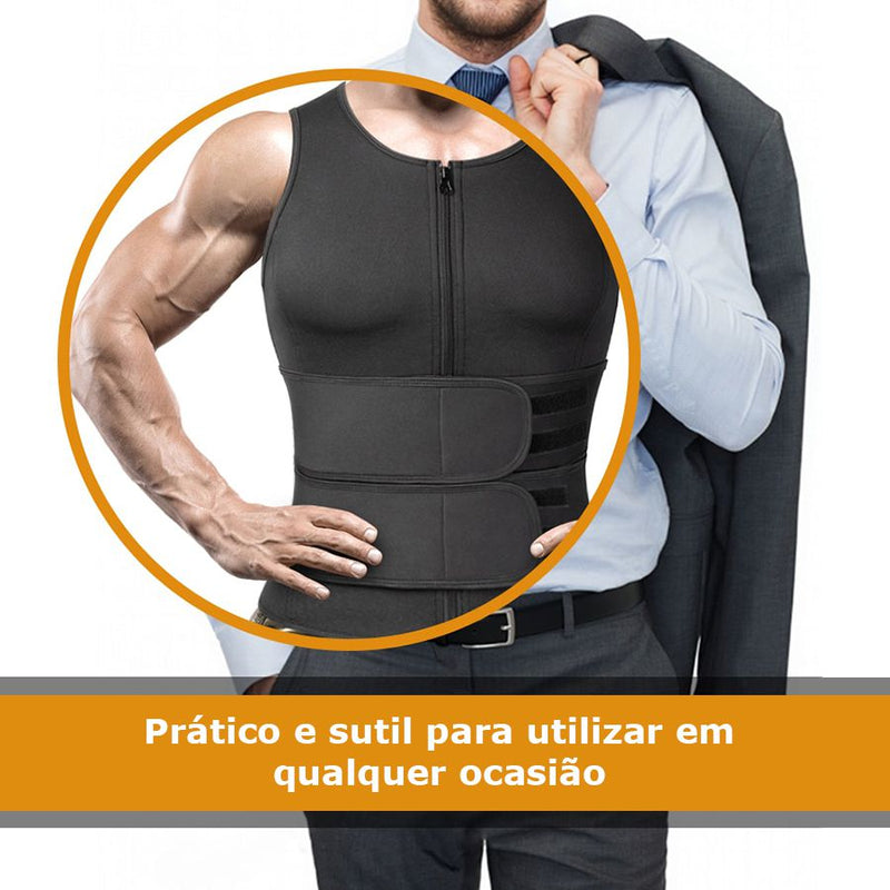 Regata Cinta Modeladora Termica Compressão Abdominal Masculina XXXL