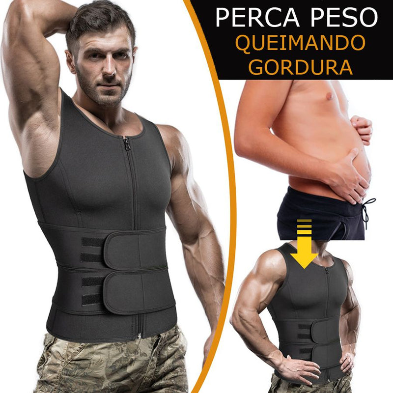 Regata Cinta Modeladora Termica Compressão Abdominal Masculina XXXL